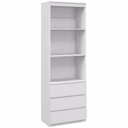 HOMCOM 180cm Tall Bookshelf Free Standing Storage Shelf Unit with Storage White - Additional view 7