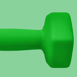 SPORTNOW Set of 2 Hexagonal Dumbbells Weights Pair, 2 x 5kg, Green - Additional view 5