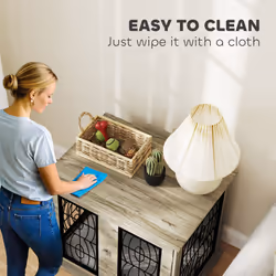 PawHut Dog Crate Furniture, End Table for Medium Dogs w/ Cushion - Additional view 6