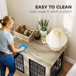 PawHut Dog Crate Furniture, End Table for Large Dogs w/ Cushion - Additional view 4