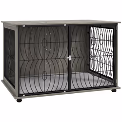 PawHut Dog Crate Furniture End Table w/ Cushion for Extra Large Dogs - Additional view 8