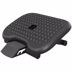 HOMCOM Foot Rest Adjustable Height and Angle Home Office Footstool Black - Additional view 8