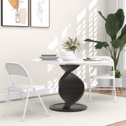 HOMCOM 2 Pack Padded Folding Chairs with Cushioned Seat and Metal Frame White
