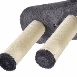 PawHut 4PCs Wall Mounted Cat Tree Cat Wall Shelves W/ Scratching Post Dark Grey - Additional view 6