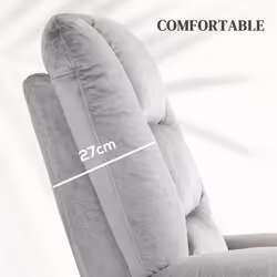 HOMCOM Riser and Recliner Chair Lift Chair with Vibration Massage, Heat, Grey