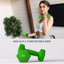 SPORTNOW Hex Dumbbells Set with Dumbbells Rack, 2 x 1kg, 2 x 2kg, 2 x 3kg - Additional view 4