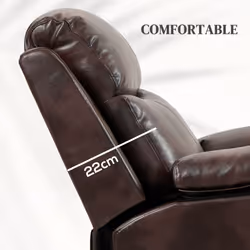 HOMCOM Power Lift Chair Electric Riser Recliner with Remote Control, Brown - Additional view 4