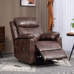 HOMCOM Power Lift Chair Electric Riser Recliner with Remote Control, Brown - Additional view 6