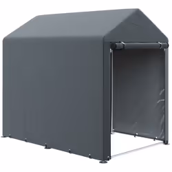 Outsunny 1.2 x 1.8m Portable Garden Shed for Motorbikes, Garden Tools, Bikes - Additional view 8