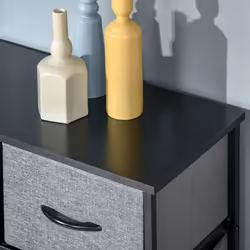 HOMCOM 9 Drawers Storage Chest Dresser Organizer Unit w/ Foldable Bin - Additional view 7