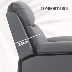 HOMCOM Power Lift Chair Electric Riser Armchair with Remote Control, Grey