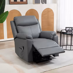 HOMCOM Power Lift Chair Electric Riser Armchair with Remote Control, Grey - Additional view 5