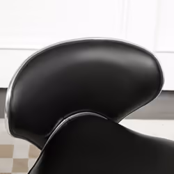 HOMCOM Office Chair Beauty Salon Rolling Technician Stool Chair Black - Additional view 7