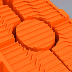 DURHAND 2.5 Ton Plastic Car Lifting Ramps Automotive Vehicle Garage, Orange - Additional view 6