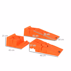 DURHAND 2.5 Ton Plastic Car Lifting Ramps Automotive Vehicle Garage, Orange - Additional view 7