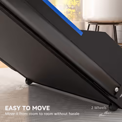 HOMCOM 1-6 km/h Folding Motorised Treadmill Walking w/ Remote Control, Blue