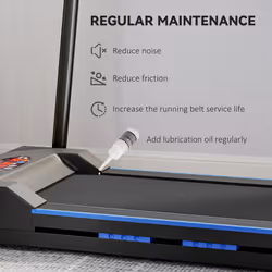 HOMCOM 1-6 km/h Folding Motorised Treadmill Walking w/ Remote Control, Blue