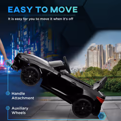 AIYAPLAY 12V BMW M4 Licensed Kids Electric Car w/ Remote, Suspension - Black - Additional view 4