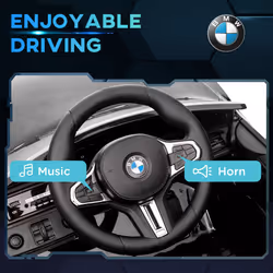 AIYAPLAY 12V BMW M4 Licensed Kids Electric Car w/ Remote, Suspension - Black - Additional view 5