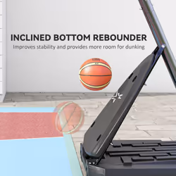 SPORTNOW Adjustable Basketball Hoop with Weighted Base, 2.4-2.9m, Red - Additional view 5