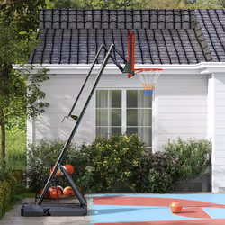 SPORTNOW Adjustable Basketball Hoop with Weighted Base, 2.4-2.9m, Red - Additional view 7