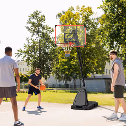 SPORTNOW Adjustable Basketball Hoop with Weighted Base, 2.4-2.9m, Red - Additional view 8