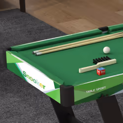 SPORTNOW 104cm Folding Pool Table with Cues, Balls, Chalk, Triangle, Brush - Additional view 6