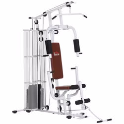 HOMCOM Multifunction Home Gym Weight Training Station Machine White - Additional view 7
