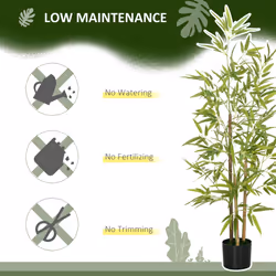 Artificial Plant Bamboo Artificial Tree Height 120 cm with Pot