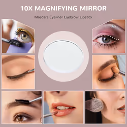 HOMCOM Hollywood Dimmable Lighted Makeup Mirror with Magnifier, USB Port - Additional view 5