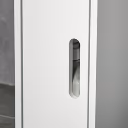 kleankin Freestanding Bathroom Cabinet w/ Open Shelves 3 Cupboards, White - Additional view 7