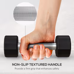 SPORTNOW Dumbbells Weights Set with 12-Sided Shape and Non-Slip Grip, 2 x 2kg - Additional view 4