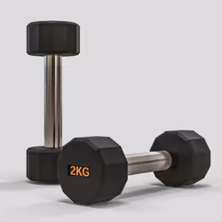 SPORTNOW Dumbbells Weights Set with 12-Sided Shape and Non-Slip Grip, 2 x 2kg - Additional view 6