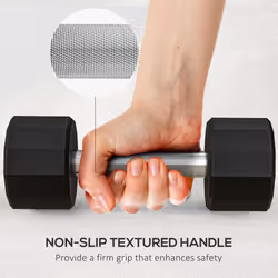 SPORTNOW Dumbbells Weights Set with 12-Sided Shape and Non-Slip Grip, 2 x 4kg - Additional view 4