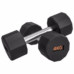 SPORTNOW Dumbbells Weights Set with 12-Sided Shape and Non-Slip Grip, 2 x 4kg - Additional view 8