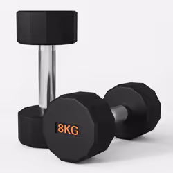 SPORTNOW Dumbbells Weights Set with 12-Sided Shape and Non-Slip Grip, 2 x 8kg - Additional view 7