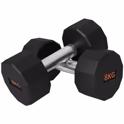 SPORTNOW Dumbbells Weights Set with 12-Sided Shape and Non-Slip Grip, 2 x 8kg - Additional view 8