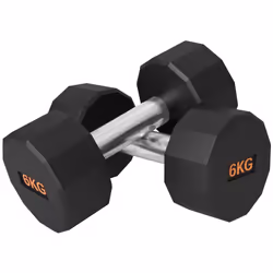 SPORTNOW Dumbbells Weights Set with 12-Sided Shape and Non-Slip Grip, 2 x 6kg - Additional view 8