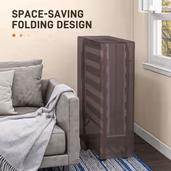 HOMCOM Folding Bed with Mattress Foldable Guest Bed on Wheels w/ Cover Dark Grey - Additional view 4