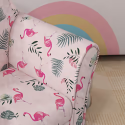 AIYAPLAY Kids Sofa Chair with Flamingo Design for Bedroom, Playroom, Pink - Additional view 6