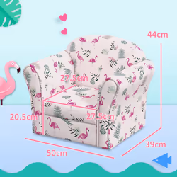 AIYAPLAY Kids Sofa Chair with Flamingo Design for Bedroom, Playroom, Pink - Additional view 8