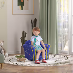 AIYAPLAY Kids Armchair Toddler Sofa Chair Bedroom Playroom, Planet Dinosaur