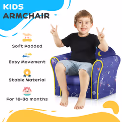 AIYAPLAY Kids Armchair Toddler Sofa Chair Bedroom Playroom, Planet Dinosaur - Additional view 5