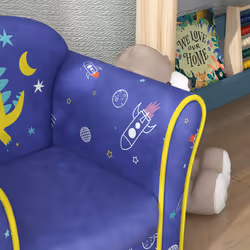 AIYAPLAY Kids Armchair Toddler Sofa Chair Bedroom Playroom, Planet Dinosaur - Additional view 6