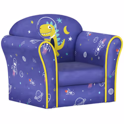 AIYAPLAY Kids Armchair Toddler Sofa Chair Bedroom Playroom, Planet Dinosaur - Additional view 8