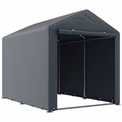 Outsunny 1.6 x 2.2m Garden Storage Shed Portable Shed Tent, Dark Grey - Additional view 8