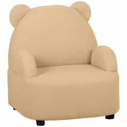 AIYAPLAY Kids Armchair, Bear Shaped Toddler Sofa Chair for Bedroom - Khaki - Additional view 8