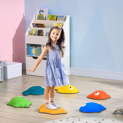 AIYAPLAY Stepping Stones Kids, 6 Pcs Balance Stepping Stones for Sensory
