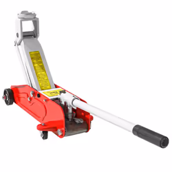 HOMCOM Hydraulic Low Profile Car Jack 2 Ton Capacity for Car Garage Tyre Repair