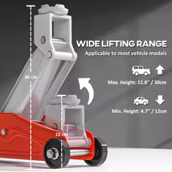 HOMCOM Hydraulic Low Profile Car Jack 2 Ton Capacity for Car Garage Tyre Repair - Additional view 7